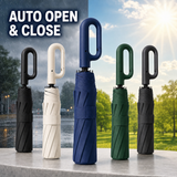 Automatic Windproof Folding Umbrella — One-Click Open & Close