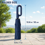 Automatic Windproof Folding Umbrella — One-Click Open & Close
