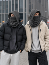 Windproof Fleece Balaclava — 4-in-1 Hat, Mask, Scarf & Earmuff